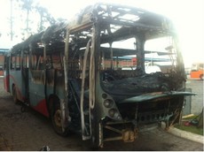 Três ônibus incendiados em Ponta Grossa